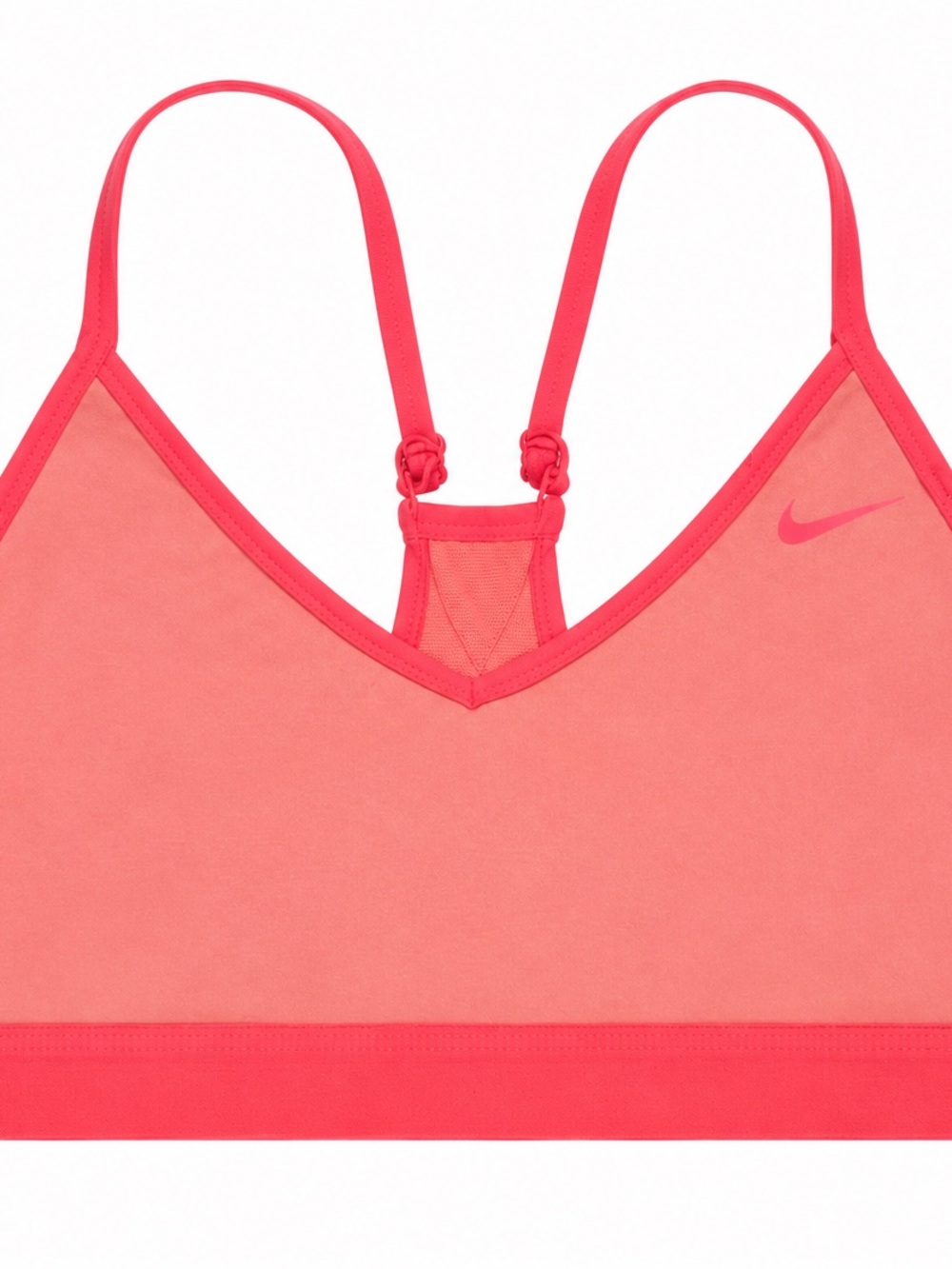Nike Coral Pink Racerback Adjustable-Strap Sports Bra